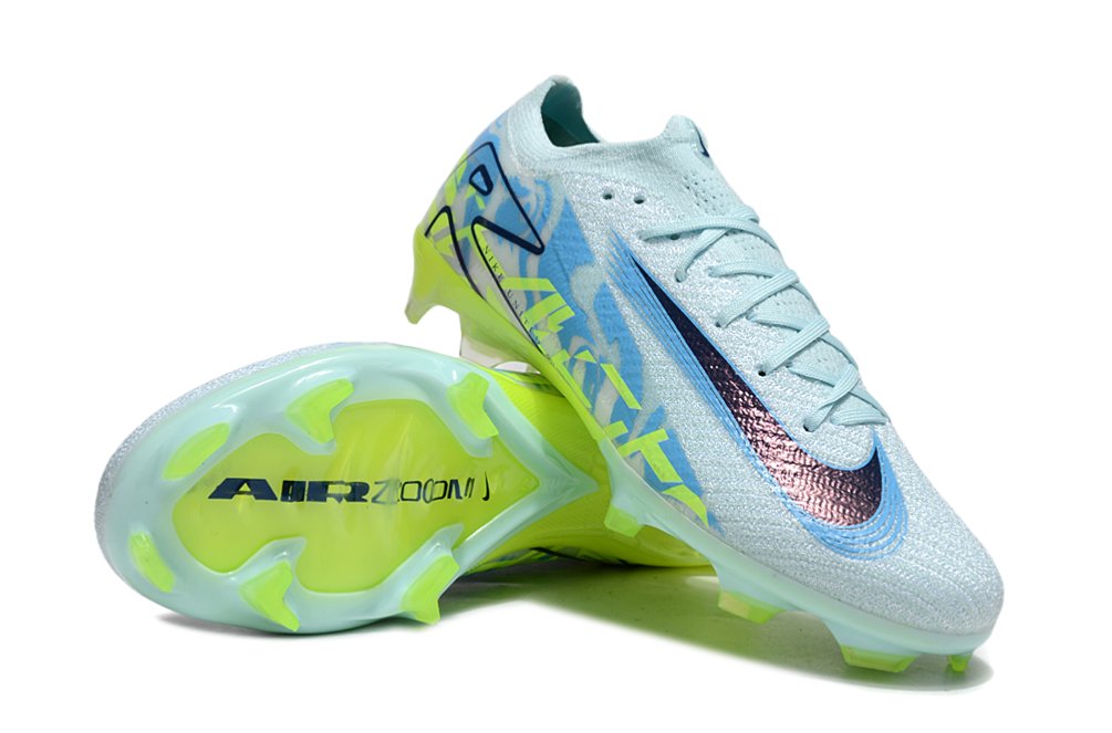 Chuteira Nike Air Zoom Mercurial Vapor 16 Elite FG - Verde e Azul