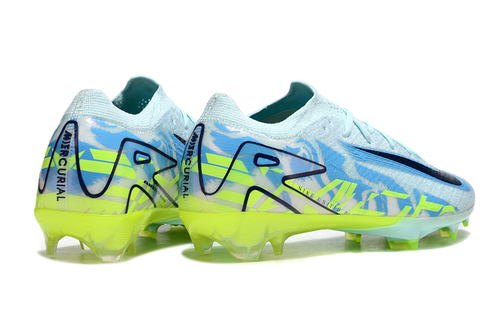 Chuteira Nike Air Zoom Mercurial Vapor 16 Elite FG - Verde e Azul