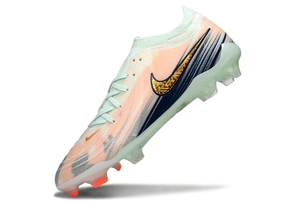 Chuteira Nike Phantom GX2 Elite Campo FG - verde e salmão no