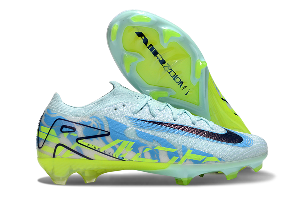 Chuteira Nike Air Zoom Mercurial Vapor 16 Elite FG - Verde e Azul