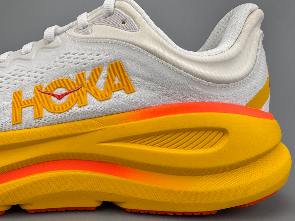 Tênis Masculino Hoka Bondi 9 - Branco e Amarelo