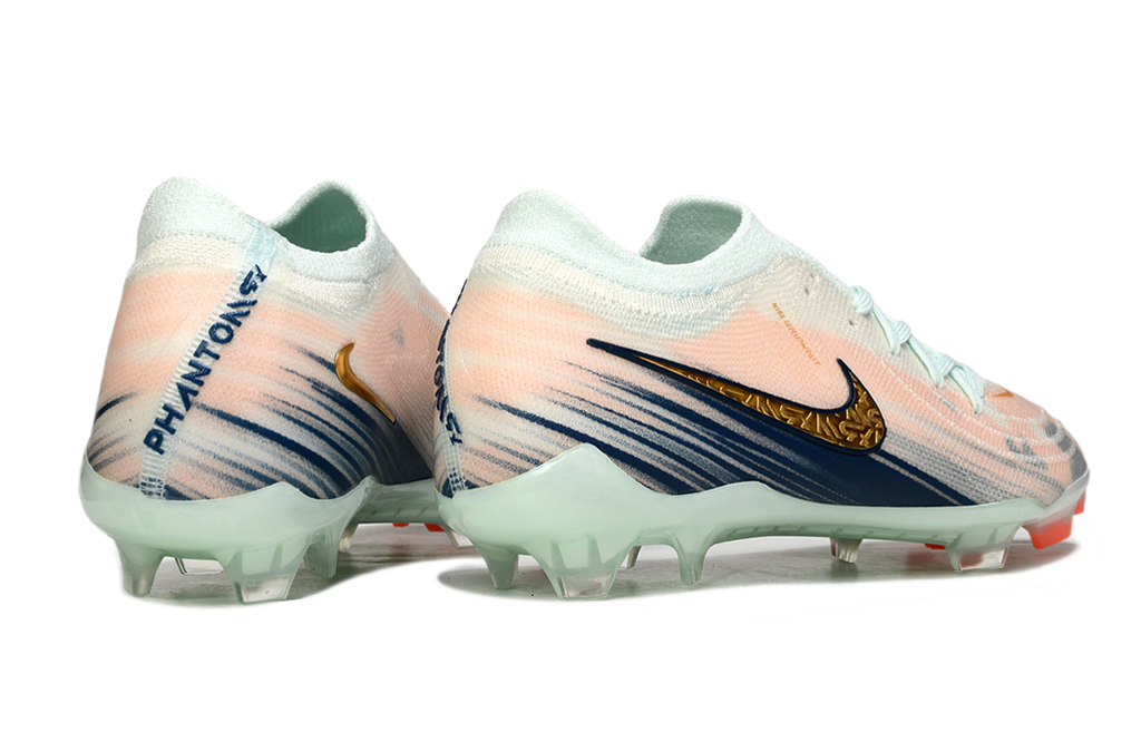 Chuteira Nike Phantom GX2 Elite Campo FG - verde e salmão no