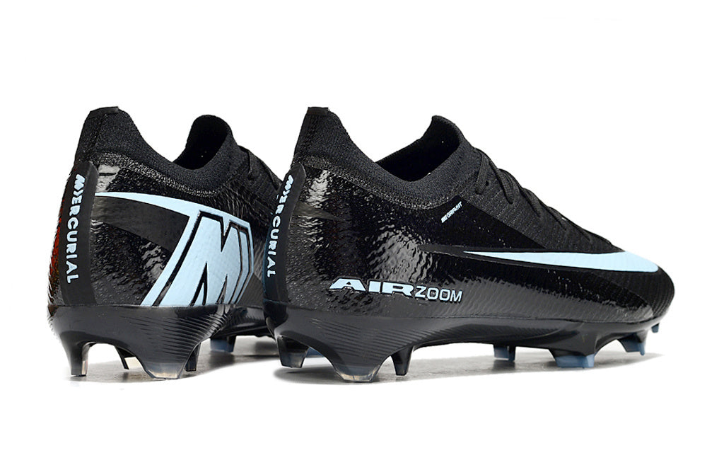 Chuteira Nike Air Zoom Mercurial Vapor XVI Elite FG - preta e azul